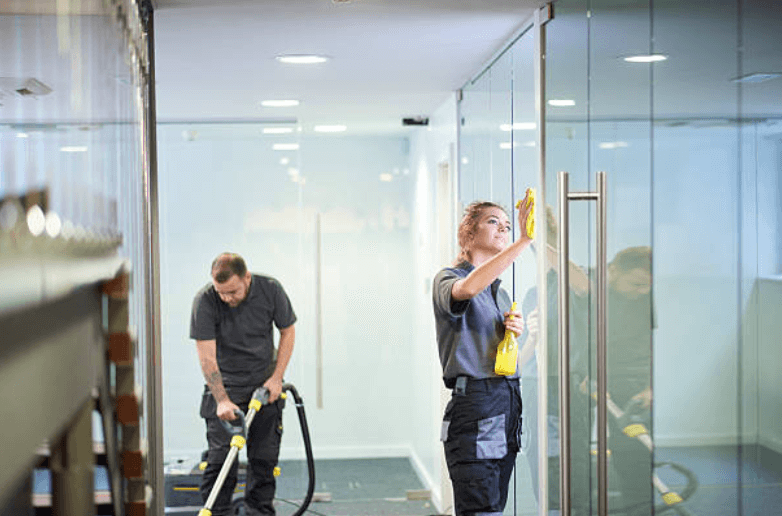 Auckland Commercial Cleaners working at Office